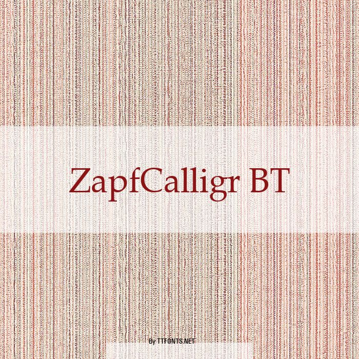 ZapfCalligr BT example